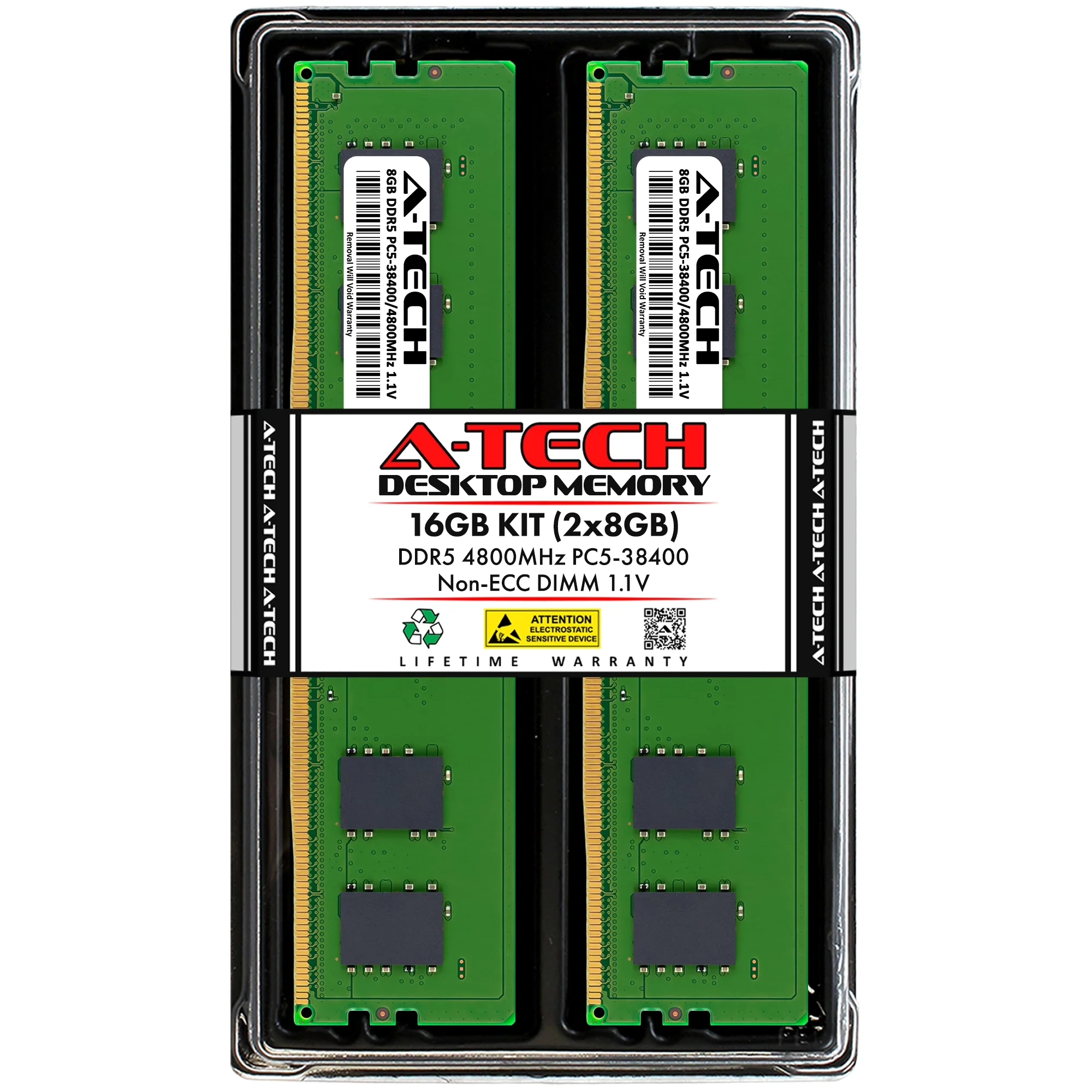 ASRock Rack AM5D4ID-2L+/BCM Memory RAM | 16GB Kit (2x8GB)  DDR5 4800MHz (PC5-38400) Non-ECC DIMM