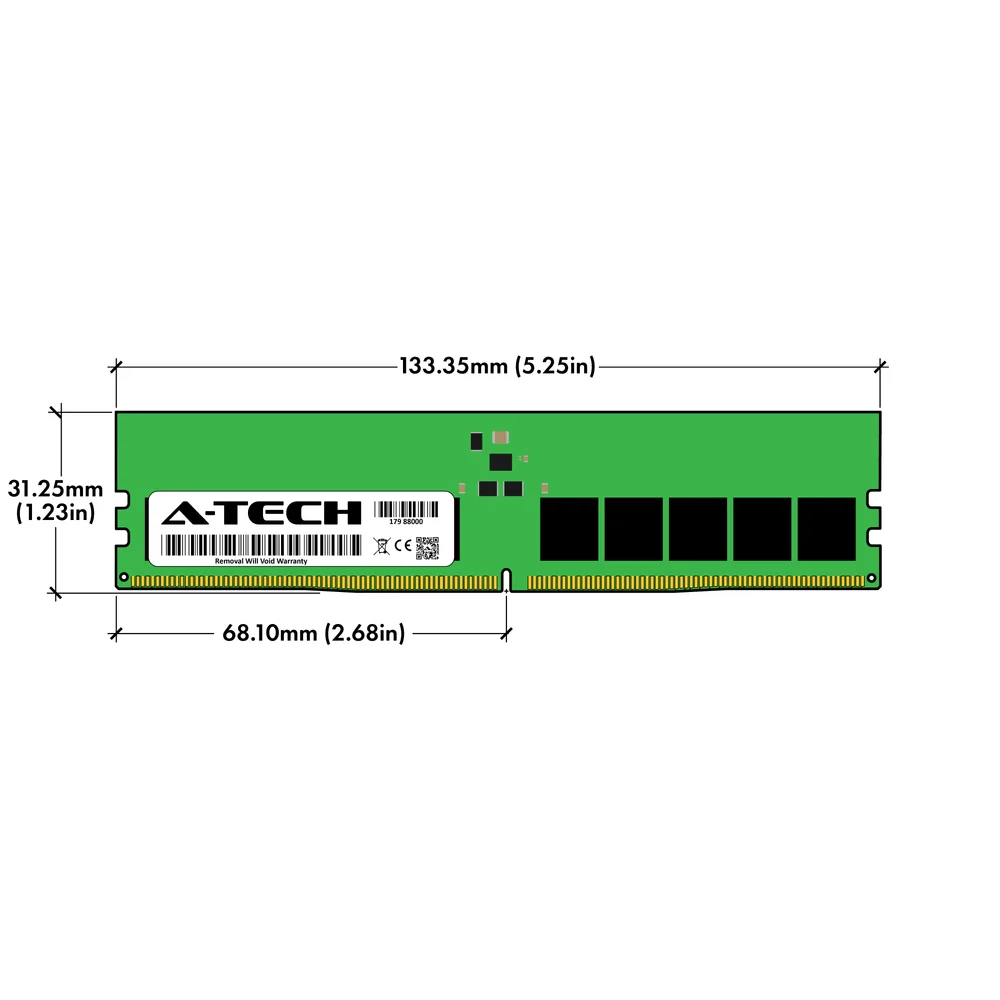ASRock Rack B650D4U-2L2T/BCM Memory RAM | 32GB 2Rx8 DDR5 4800MHz (PC5-38400) EC4 ECC UDIMM - Image 3