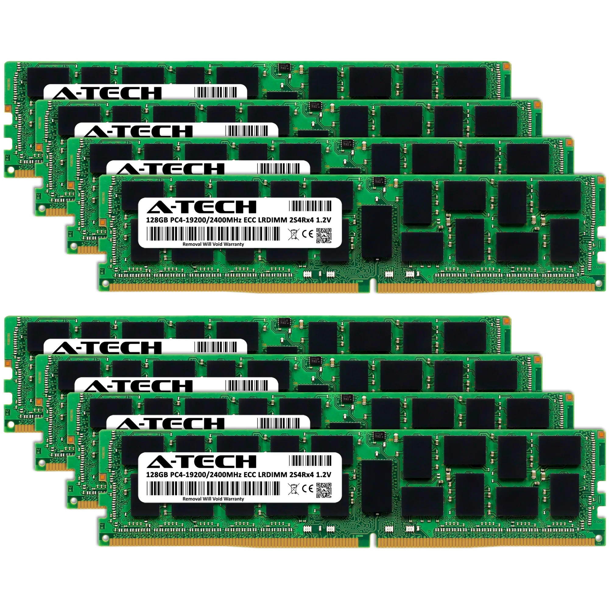 ASRock Rack ROMED8-2T Memory RAM | 1TB Kit (8x128GB) 2S4rx4 DDR4 2400MHz (PC4-19200) LRDIMM - Image 2