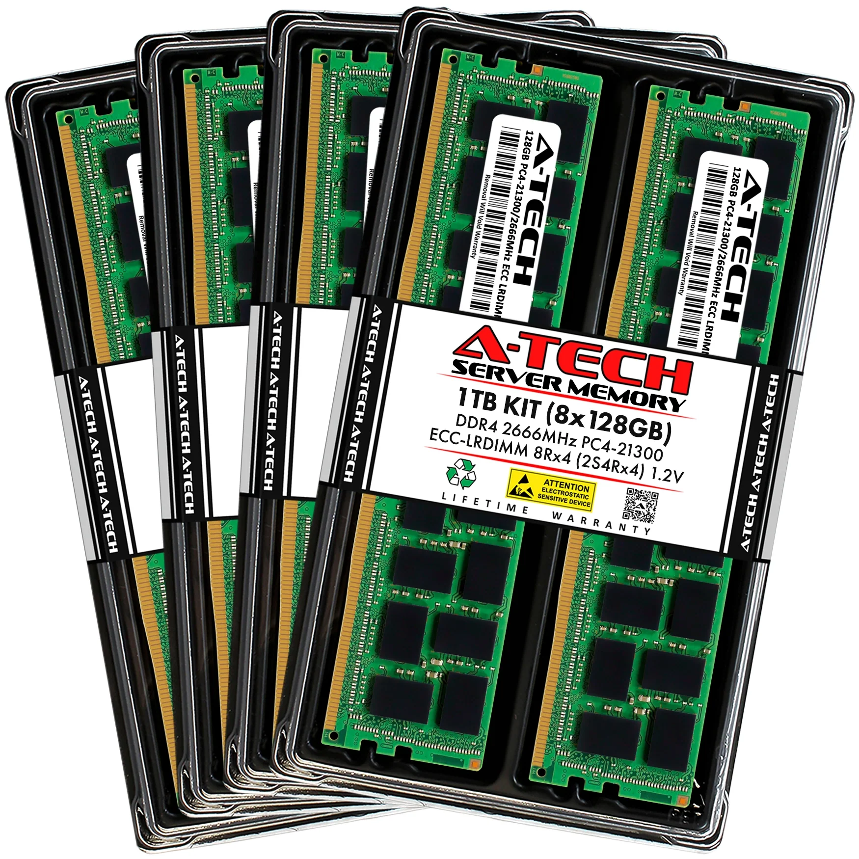 ASRock Rack ROMED8-2T Memory RAM | 1TB Kit (8x128GB) 2S4rx4 DDR4 2666MHz (PC4-21300) LRDIMM