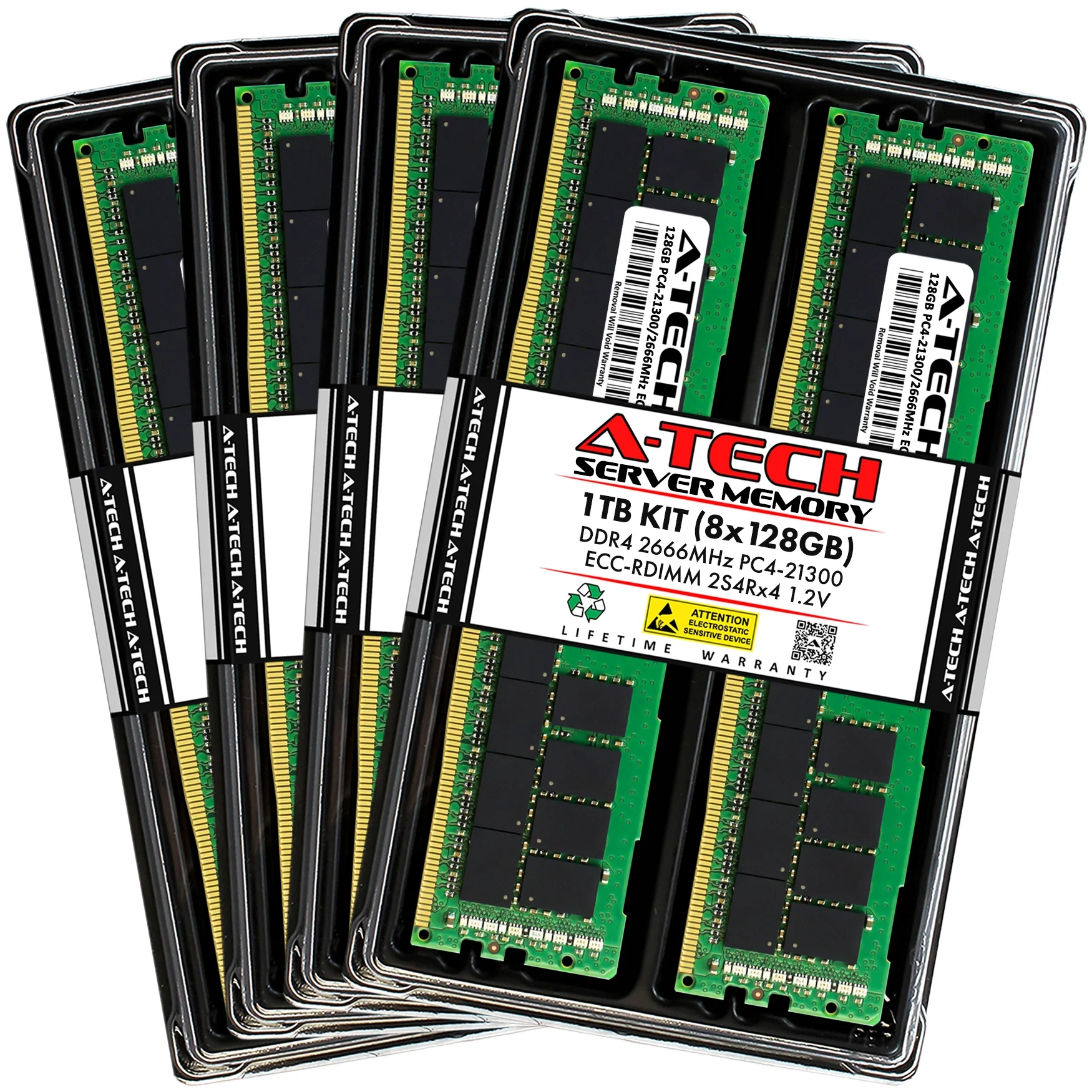 ASRock Rack ROMED8-2T Memory RAM | 1TB Kit (8x128GB) 2S4rx4 DDR4 2666MHz (PC4-21300) RDIMM