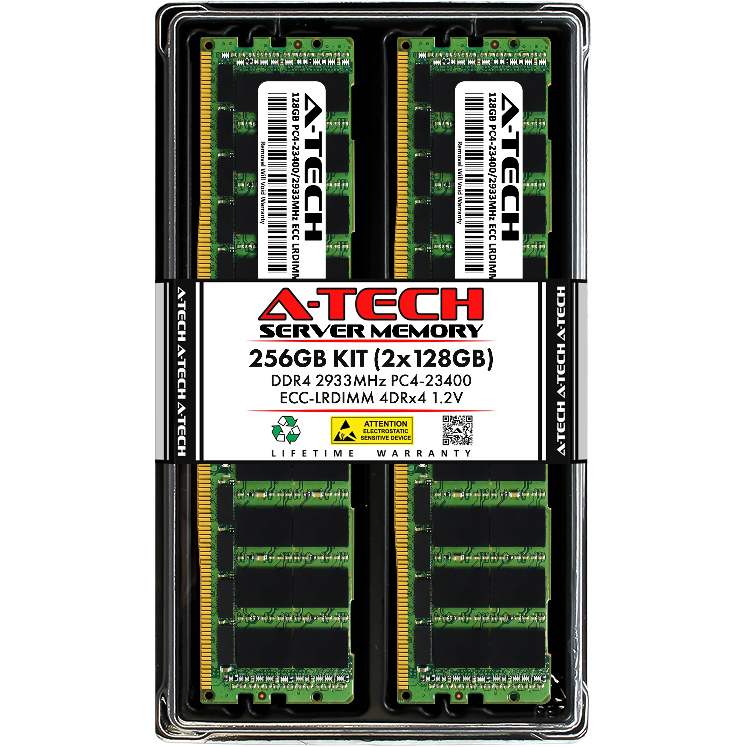 ASRock Rack ROMED8-2T Memory RAM | 256GB Kit (2x128GB) 4Rx4 DDR4 2933MHz (PC4-23400) LRDIMM