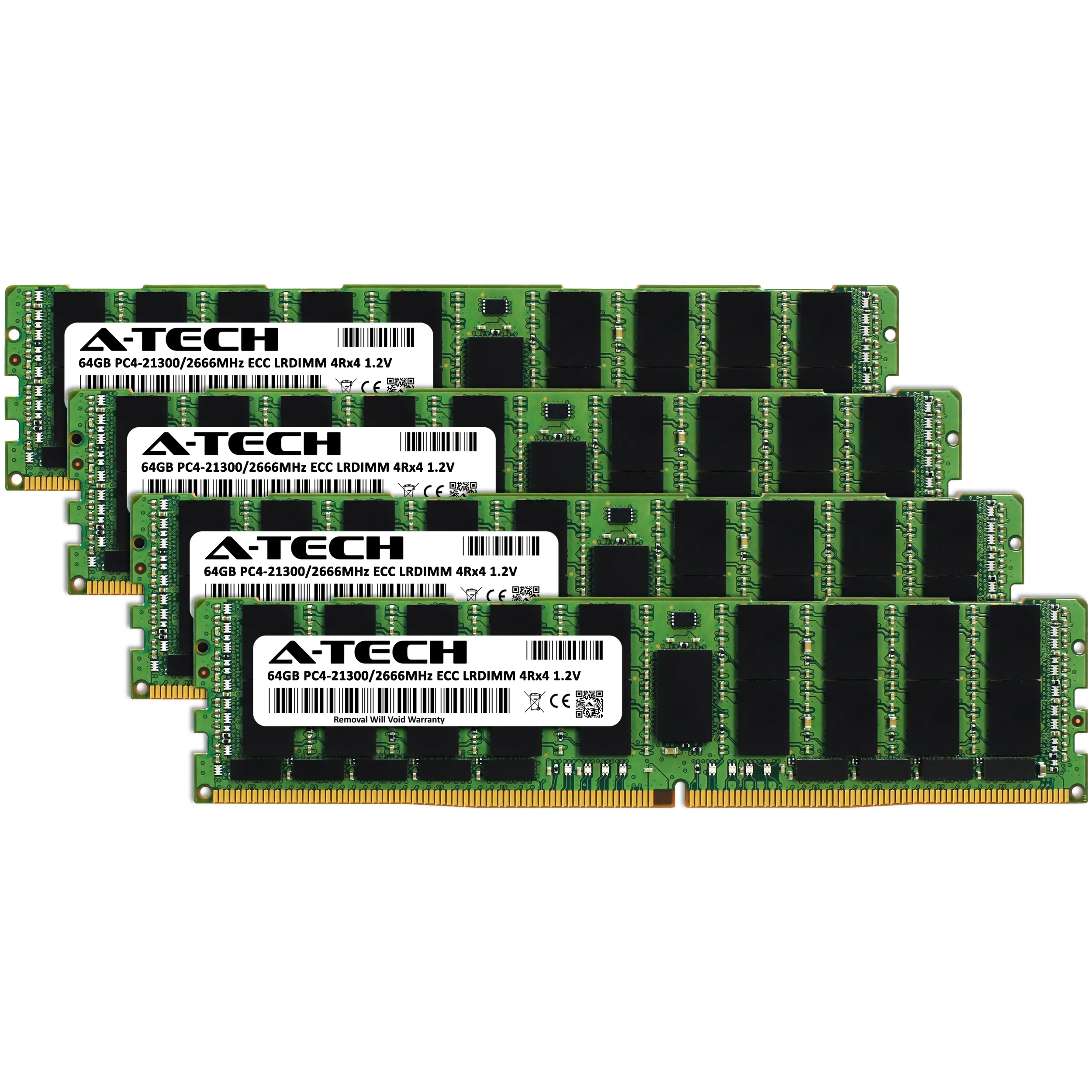 ASRock Rack ROMED8-2T Memory RAM | 256GB Kit (4x64GB) 4Rx4 DDR4 2666MHz (PC4-21300) LRDIMM - Image 2