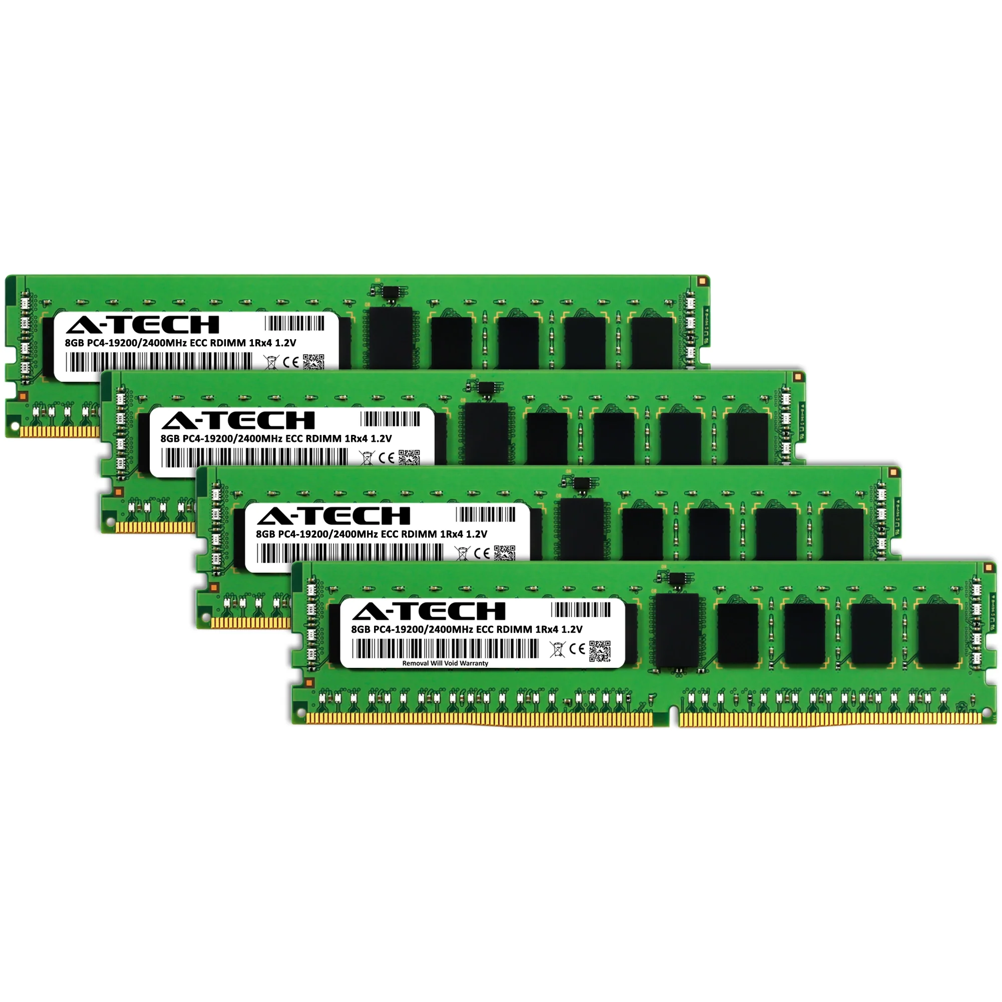 ASRock Rack ROMED8-2T Memory RAM | 32GB Kit (4x8GB) 1Rx4 DDR4 2400MHz (PC4-19200) RDIMM - Image 2
