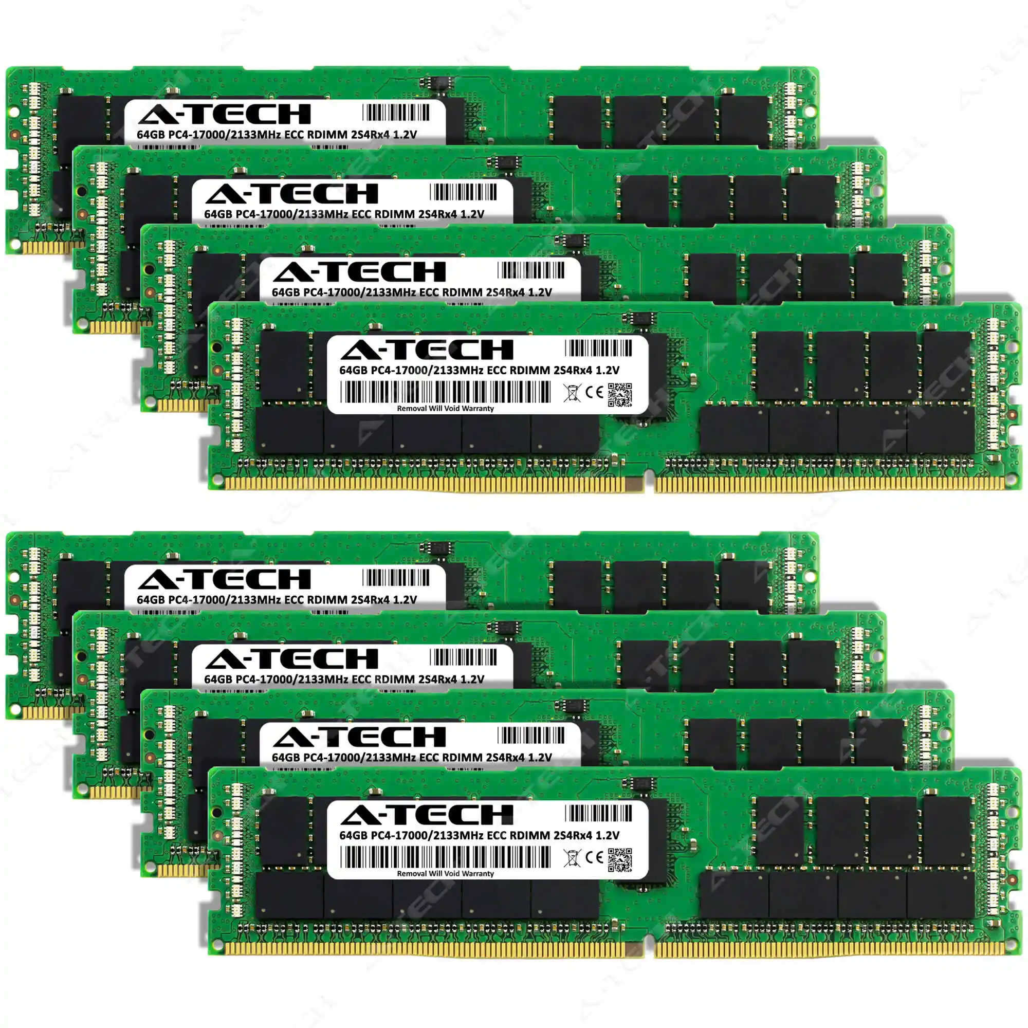 ASRock Rack ROMED8-2T Memory RAM | 512GB Kit (8x64GB) 2S4rx4 DDR4 2133MHz (PC4-17000) RDIMM - Image 2