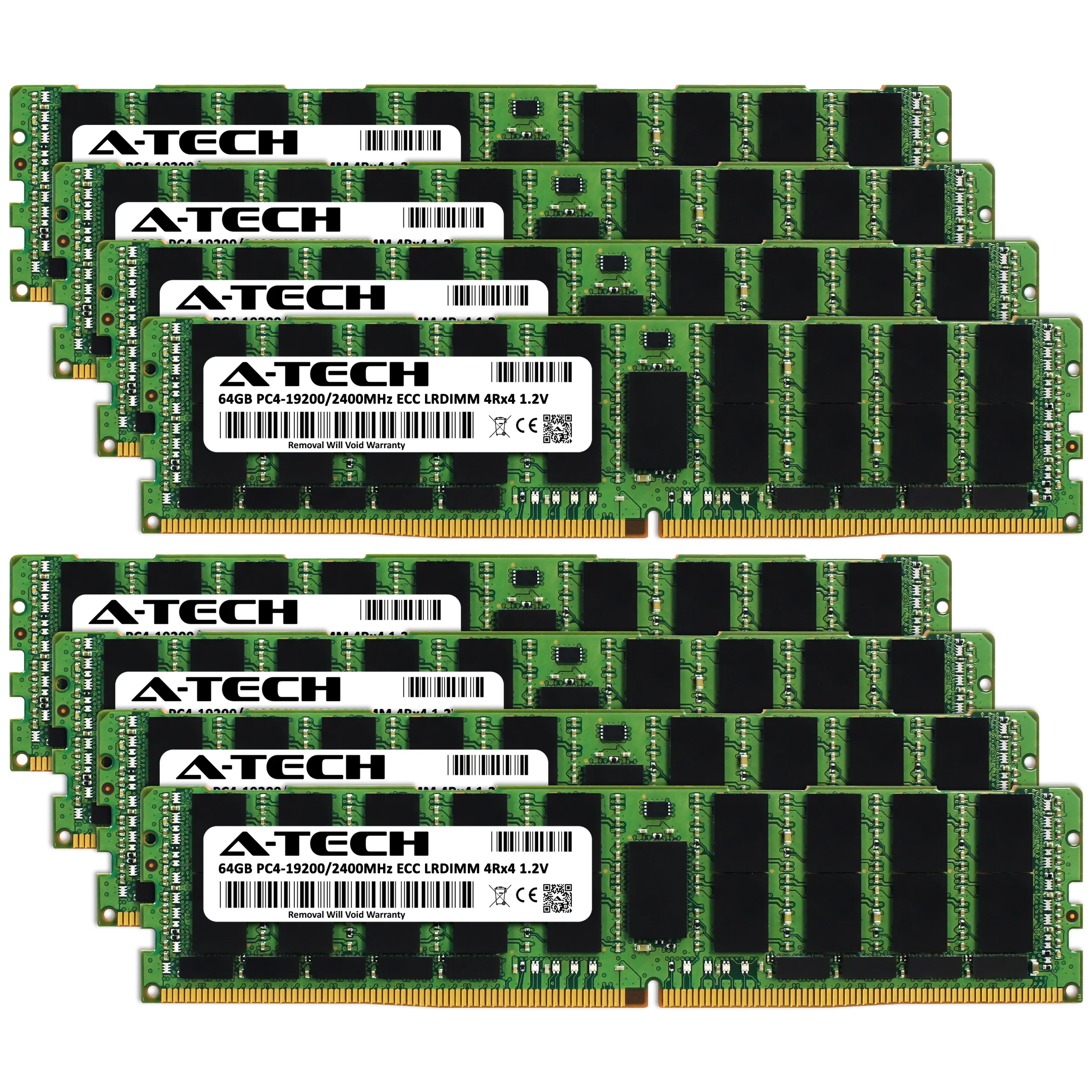 ASRock Rack ROMED8-2T Memory RAM | 512GB Kit (8x64GB) 4Rx4 DDR4 2400MHz (PC4-19200) LRDIMM - Image 2