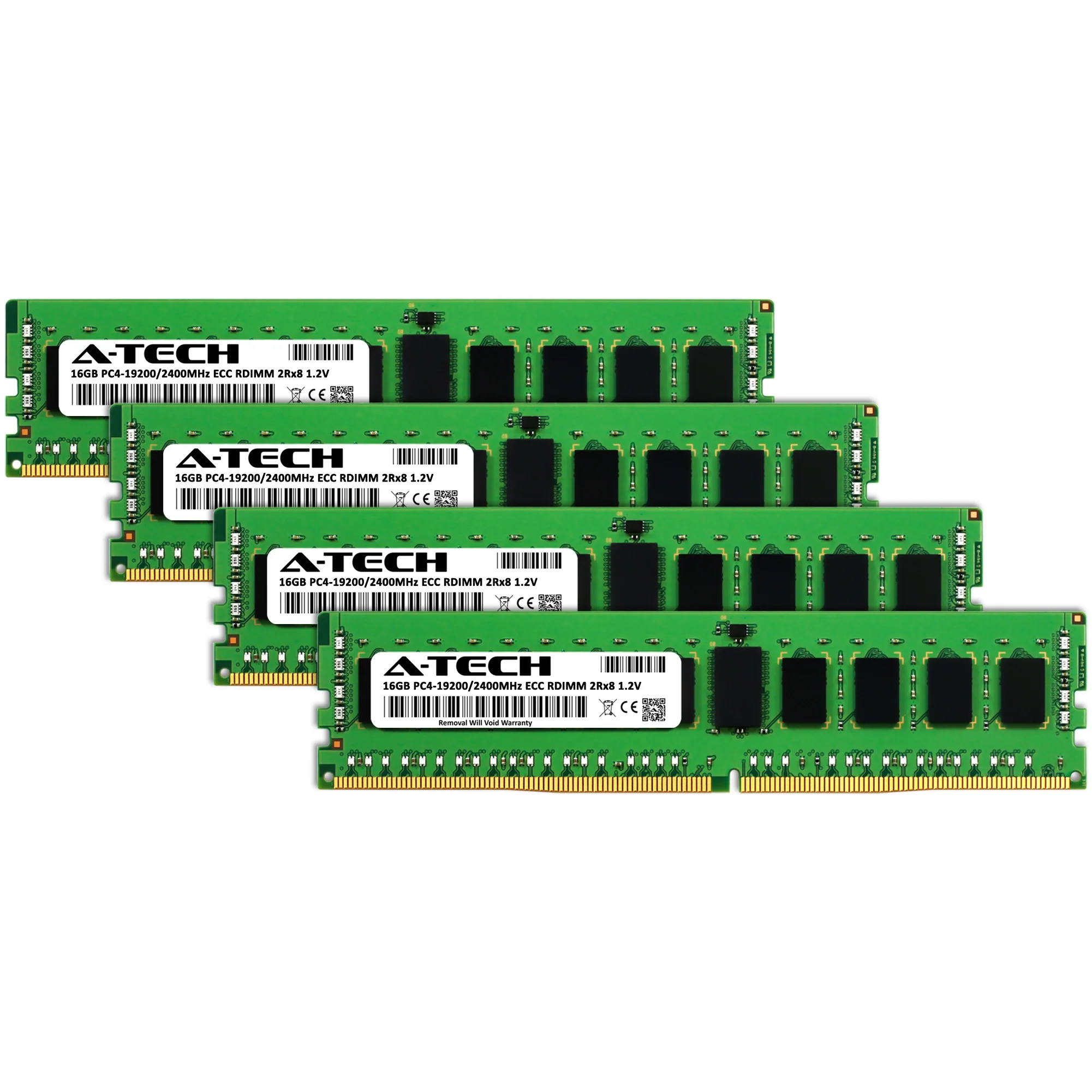 ASRock Rack ROMED8-2T Memory RAM | 64GB Kit (4x16GB) 2Rx8 DDR4 2400MHz (PC4-19200) RDIMM - Image 2