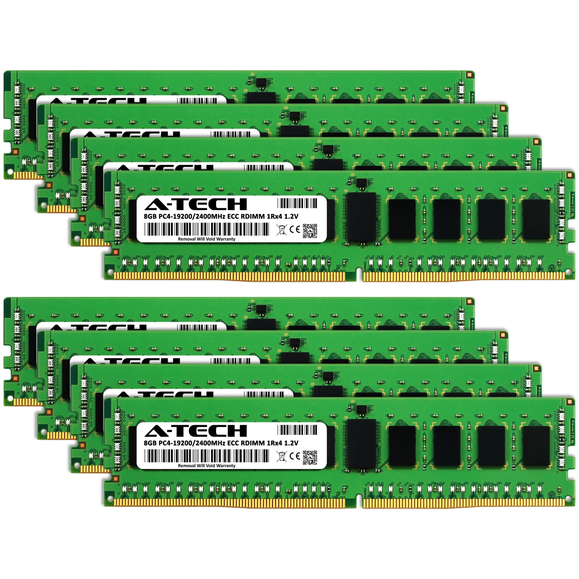 ASRock Rack ROMED8-2T Memory RAM | 64GB Kit (8x8GB) 1Rx4 DDR4 2400MHz (PC4-19200) RDIMM - Image 2