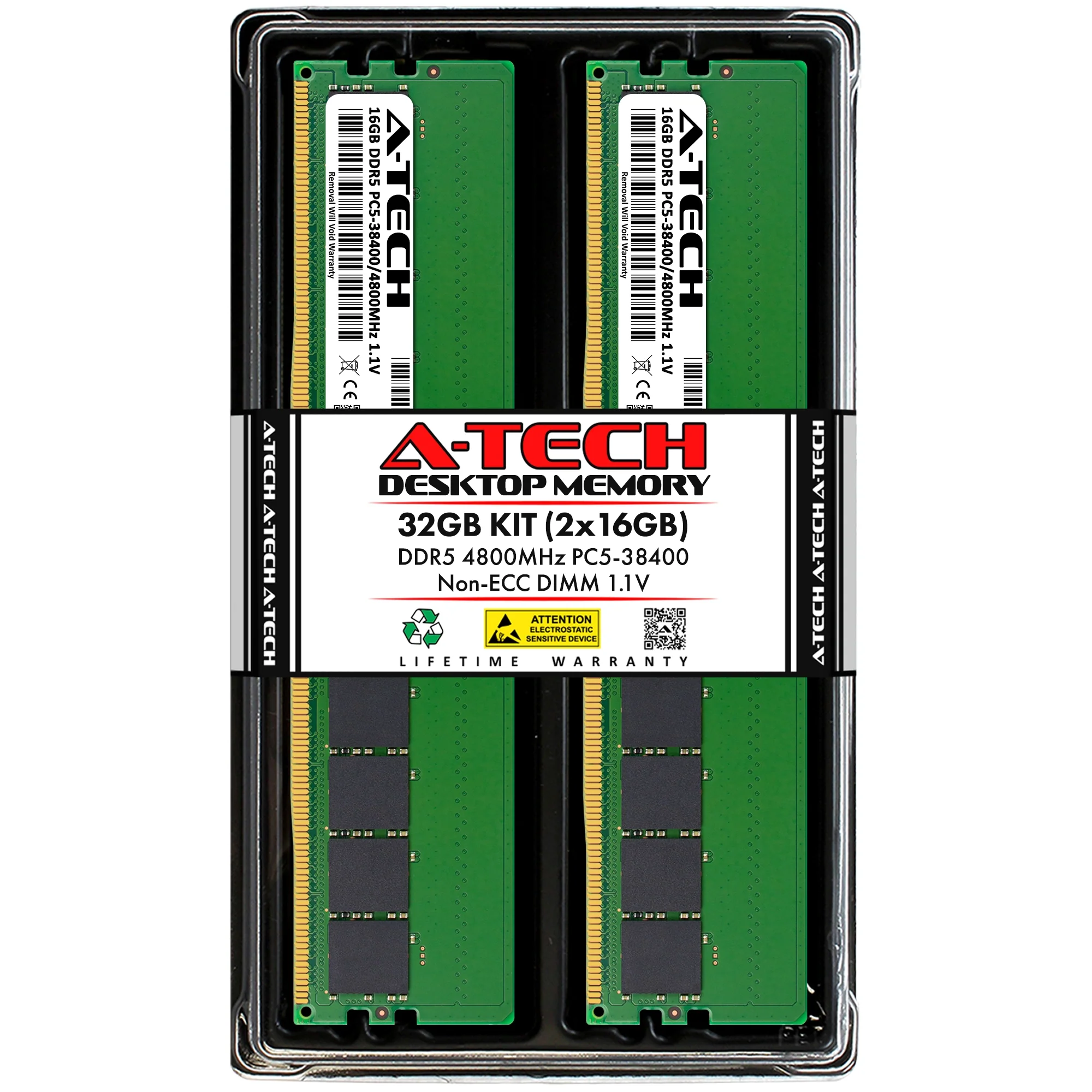 ASRock Rack W680D4ID-2T Memory RAM | 32GB Kit (2x16GB)  DDR5 4800MHz (PC5-38400) Non-ECC DIMM