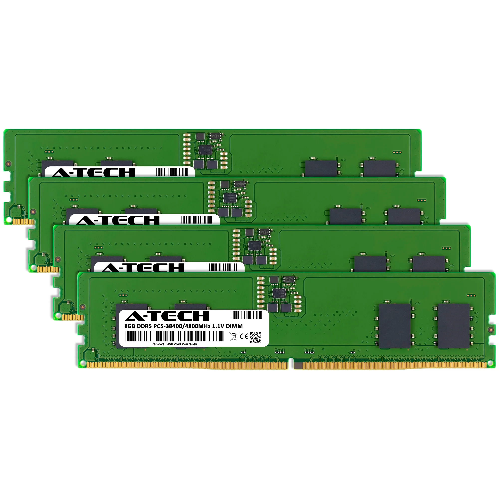 ASRock Rack W680D4U Memory RAM | 32GB Kit (4x8GB)  DDR5 4800MHz (PC5-38400) Non-ECC DIMM - Image 2