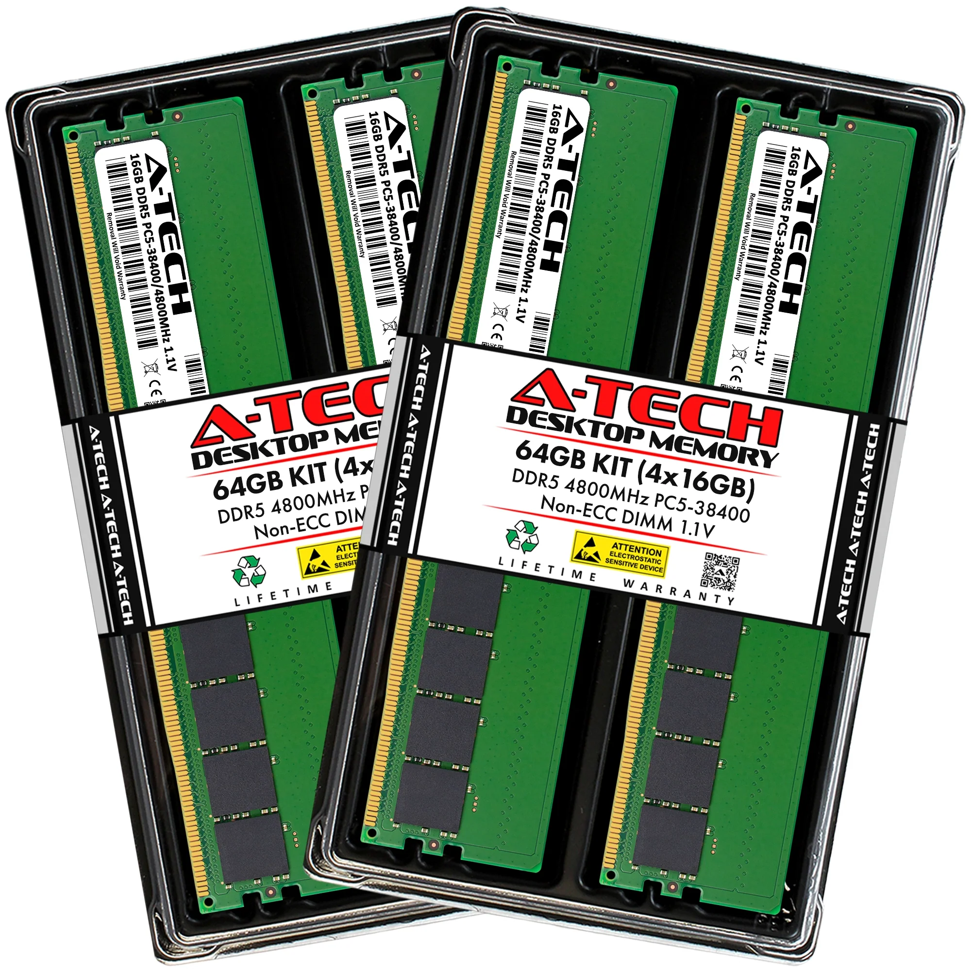 ASRock Rack W680D4U Memory RAM | 64GB Kit (4x16GB)  DDR5 4800MHz (PC5-38400) Non-ECC DIMM