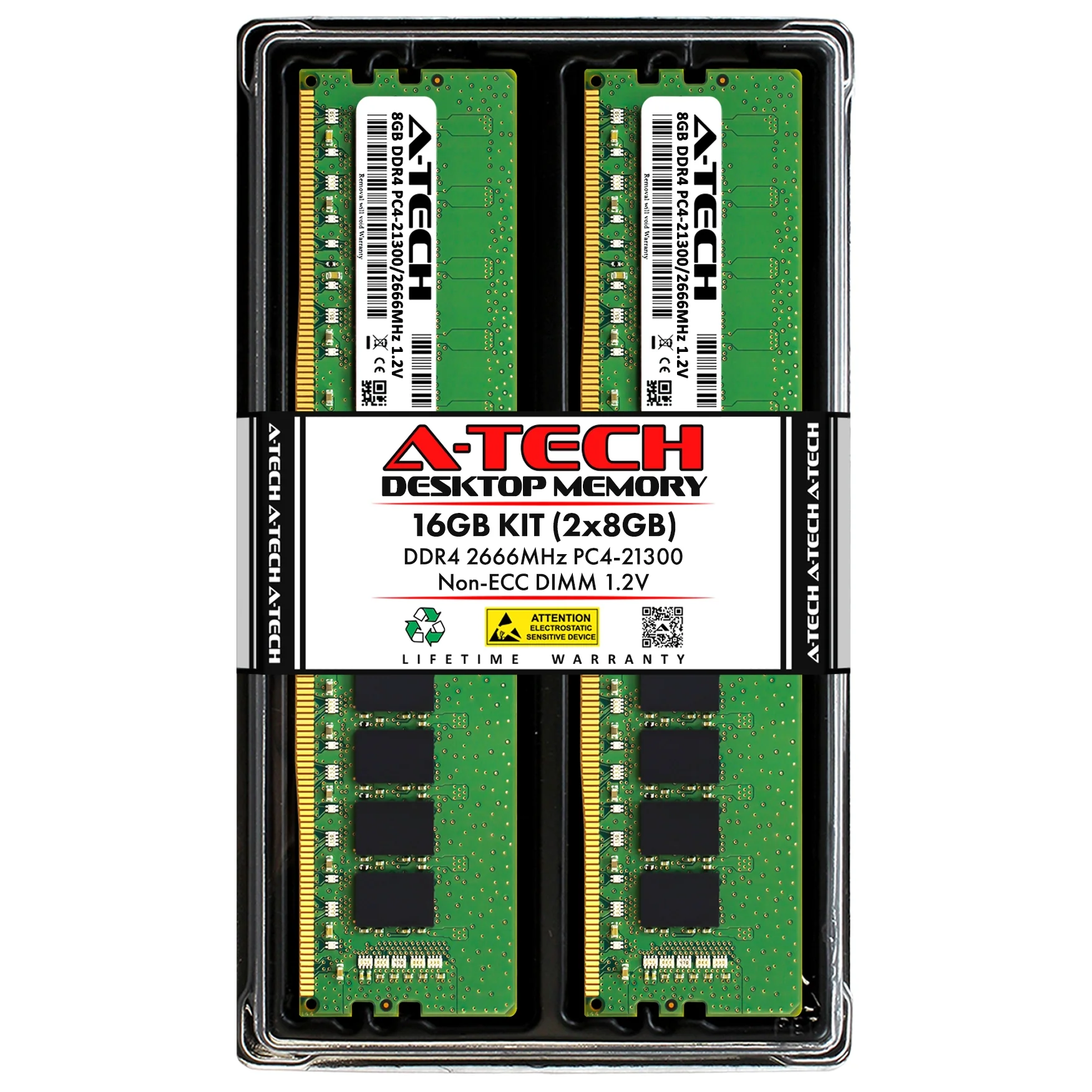 ECS H310CH5-M2 Memory RAM | 16GB Kit (2x8GB)  DDR4 2666MHz (PC4-21300) Non-ECC DIMM