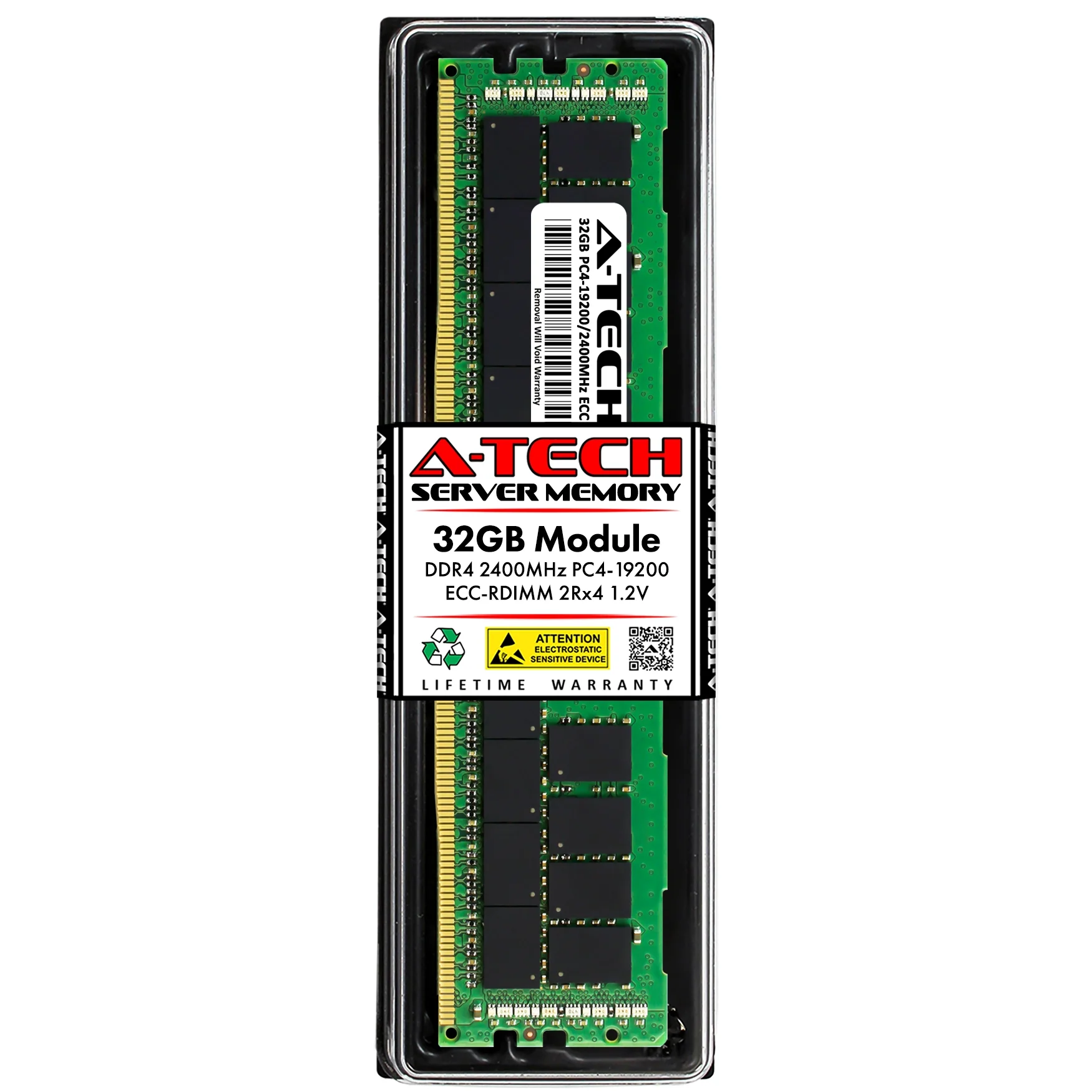 Intel R1208WTTGSR Memory RAM | 32GB 2Rx4 DDR4 2400MHz (PC4-19200) RDIMM