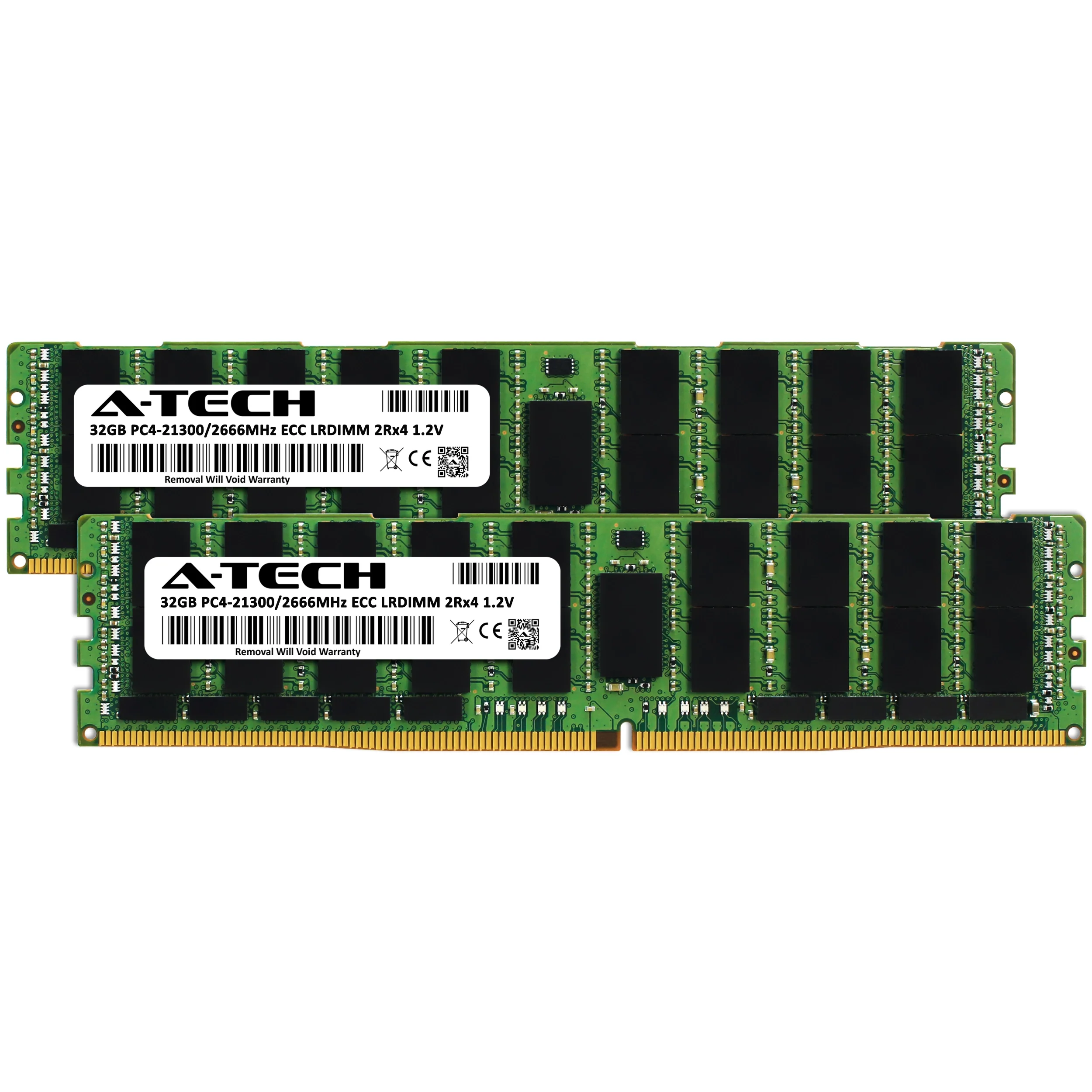 Intel Xeon E5-1620V3 Memory RAM | 64GB Kit (2x32GB) 2Rx4 DDR4 2666MHz (PC4-21300) LRDIMM - Image 2