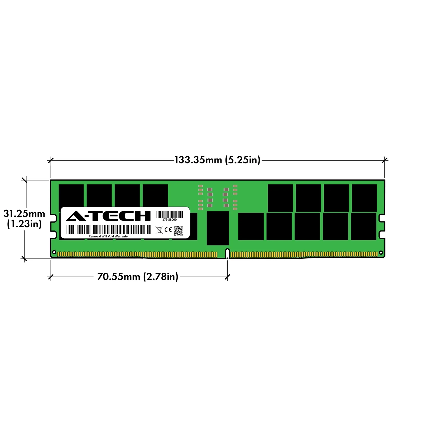 Intel Xeon Silver 4416+ Memory RAM | 32GB 1Rx4 DDR5 4800MHz (PC5-38400) EC4 RDIMM - Image 3
