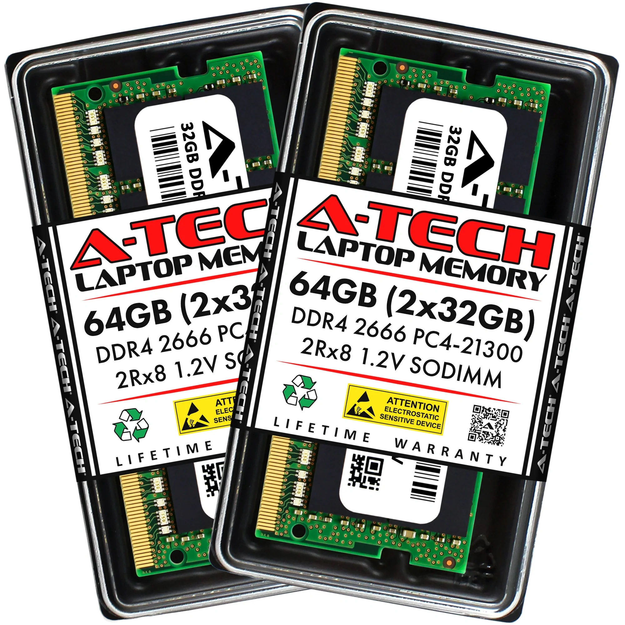 MSI GF75 Thin 10UD Memory RAM | 64GB Kit (2x32GB)  DDR4 2666MHz (PC4-21300) SODIMM
