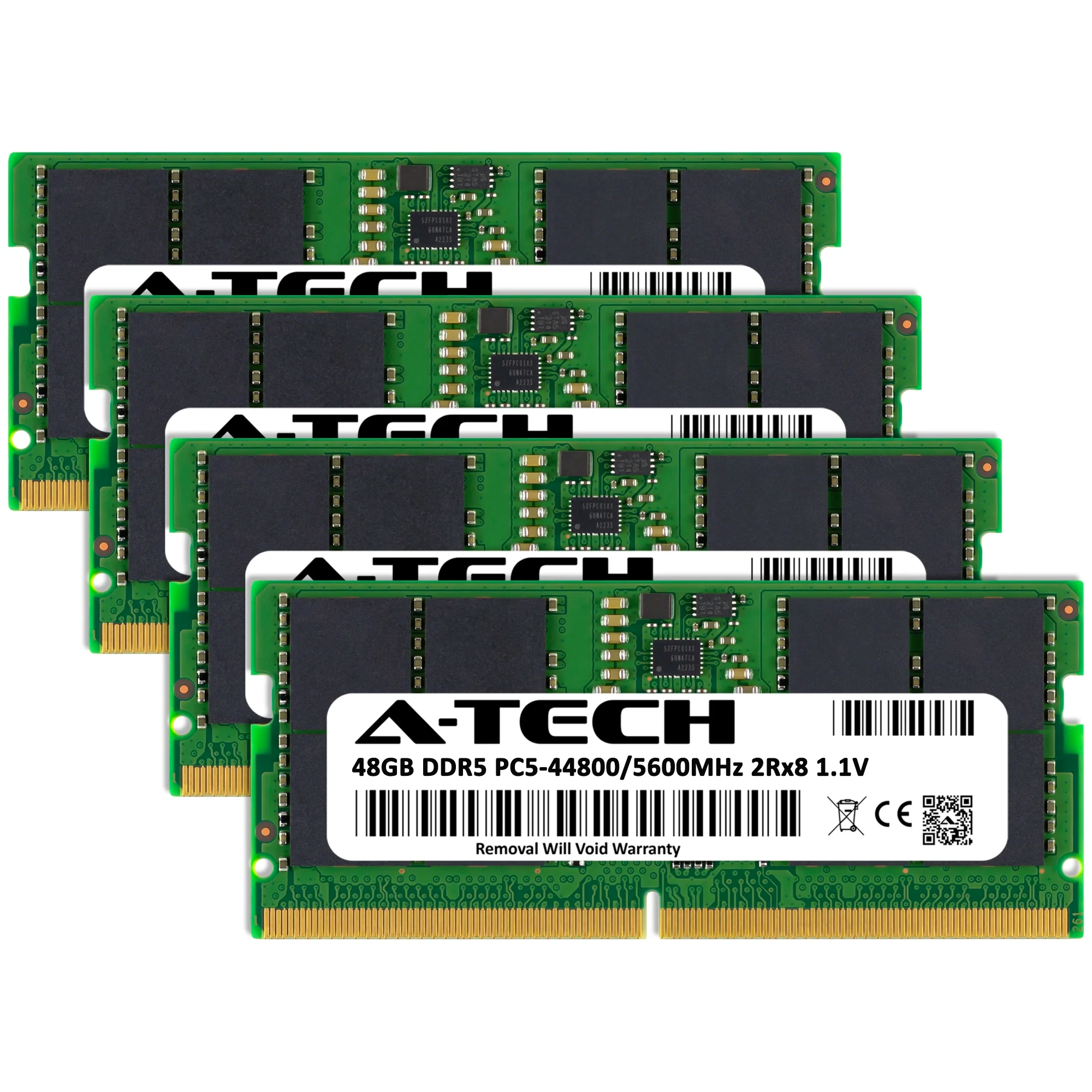 MSI Raider 18 HX A14VHG Memory RAM | 192GB Kit (4x48GB) 2Rx8 DDR5 5600MHz (PC5-44800) SODIMM - Image 2