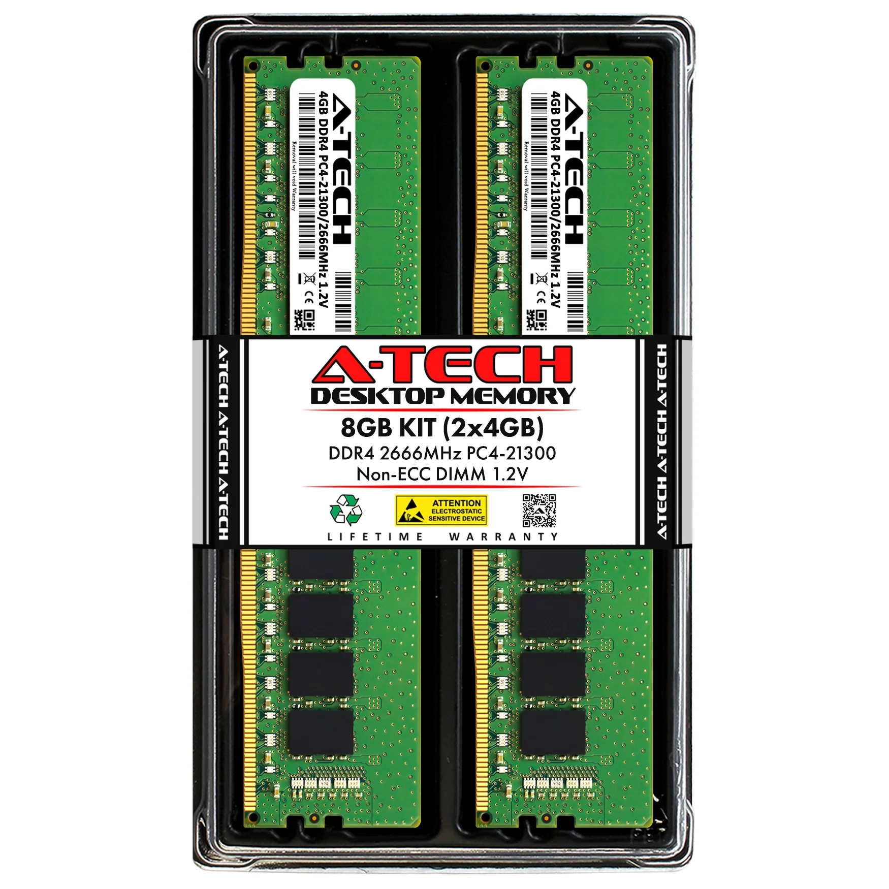 MSI Trident X 10th Memory RAM | 8GB Kit (2x4GB)  DDR4 2666MHz (PC4-21300) Non-ECC DIMM