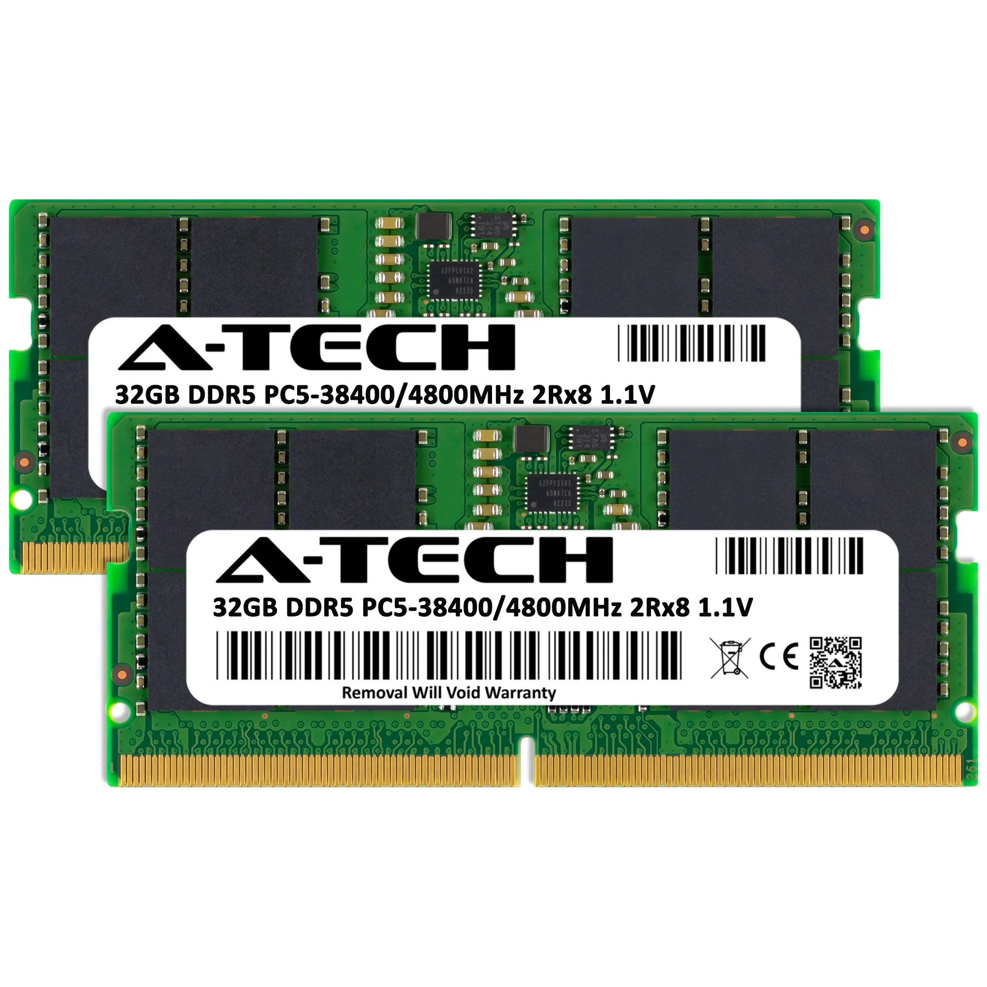 MSI Vector GP76 12UHSO Memory RAM | 64GB Kit (2x32GB) 2Rx8 DDR5 4800MHz (PC5-38400) SODIMM - Image 2