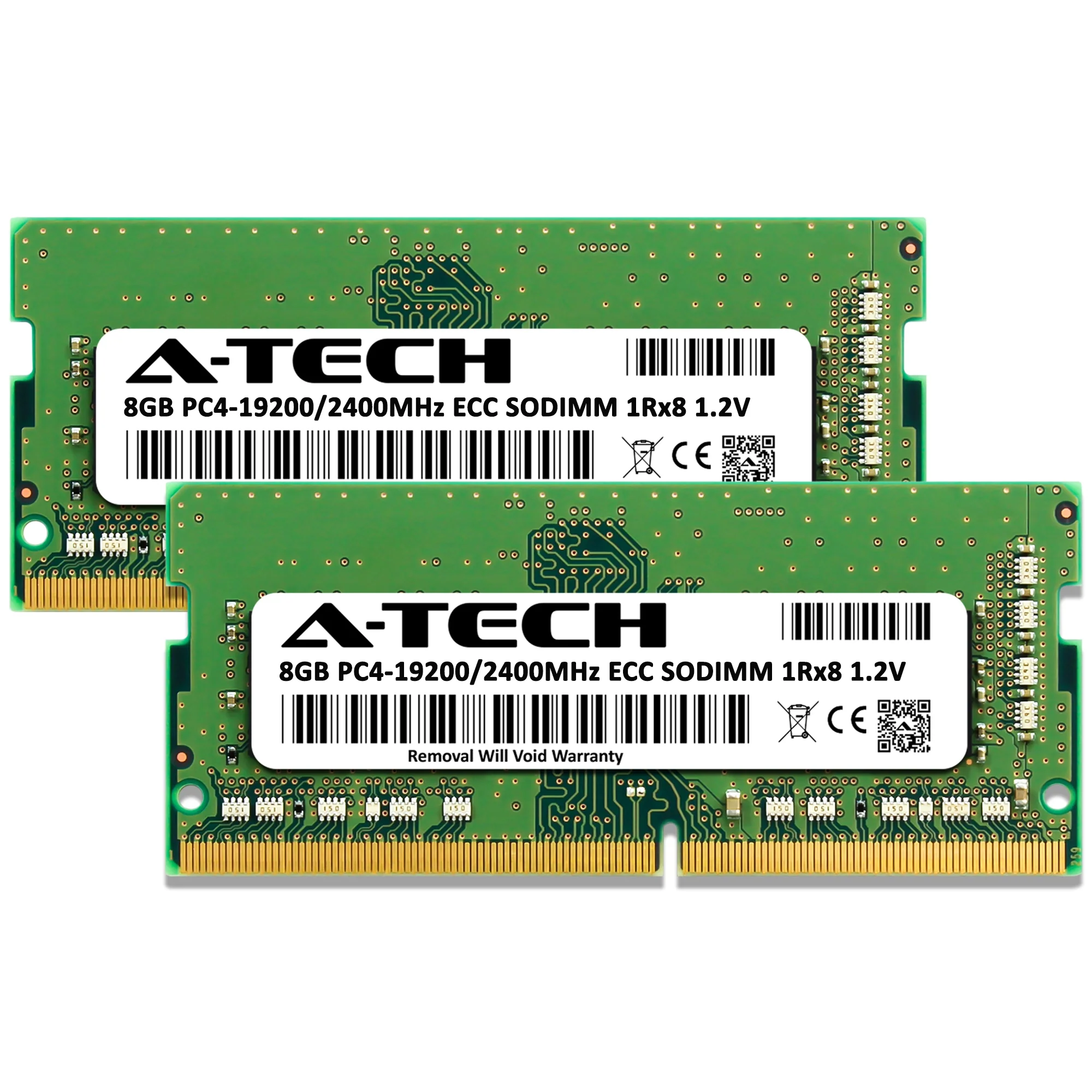 QNAP TS-473A-8G Memory RAM | 16GB Kit (2x8GB) 1Rx8 DDR4 2400MHz (PC4-19200) ECC SODIMM - Image 2