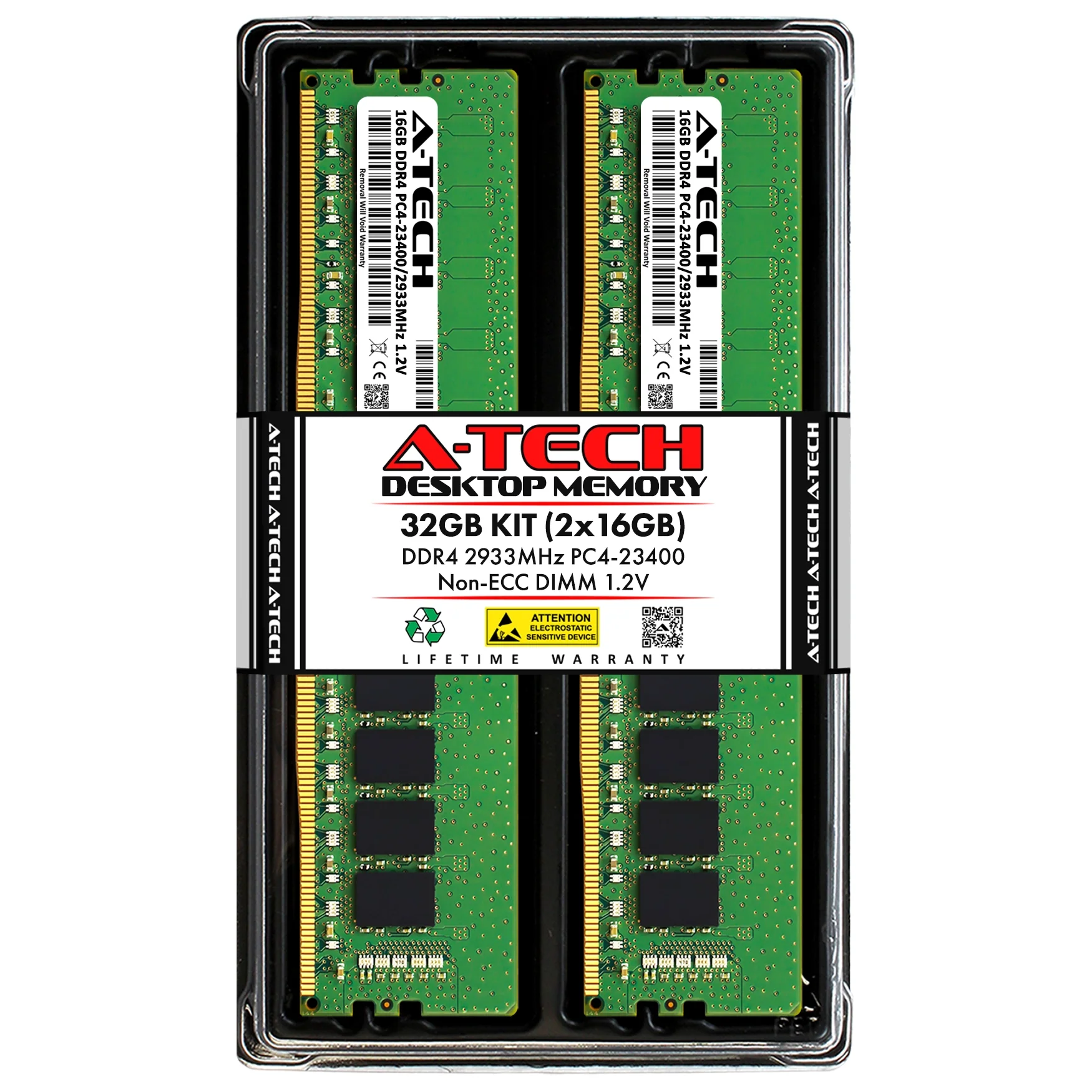 QNAP TS-855X-8G Memory RAM | 32GB Kit (2x16GB)  DDR4 2933MHz (PC4-23400) Non-ECC DIMM