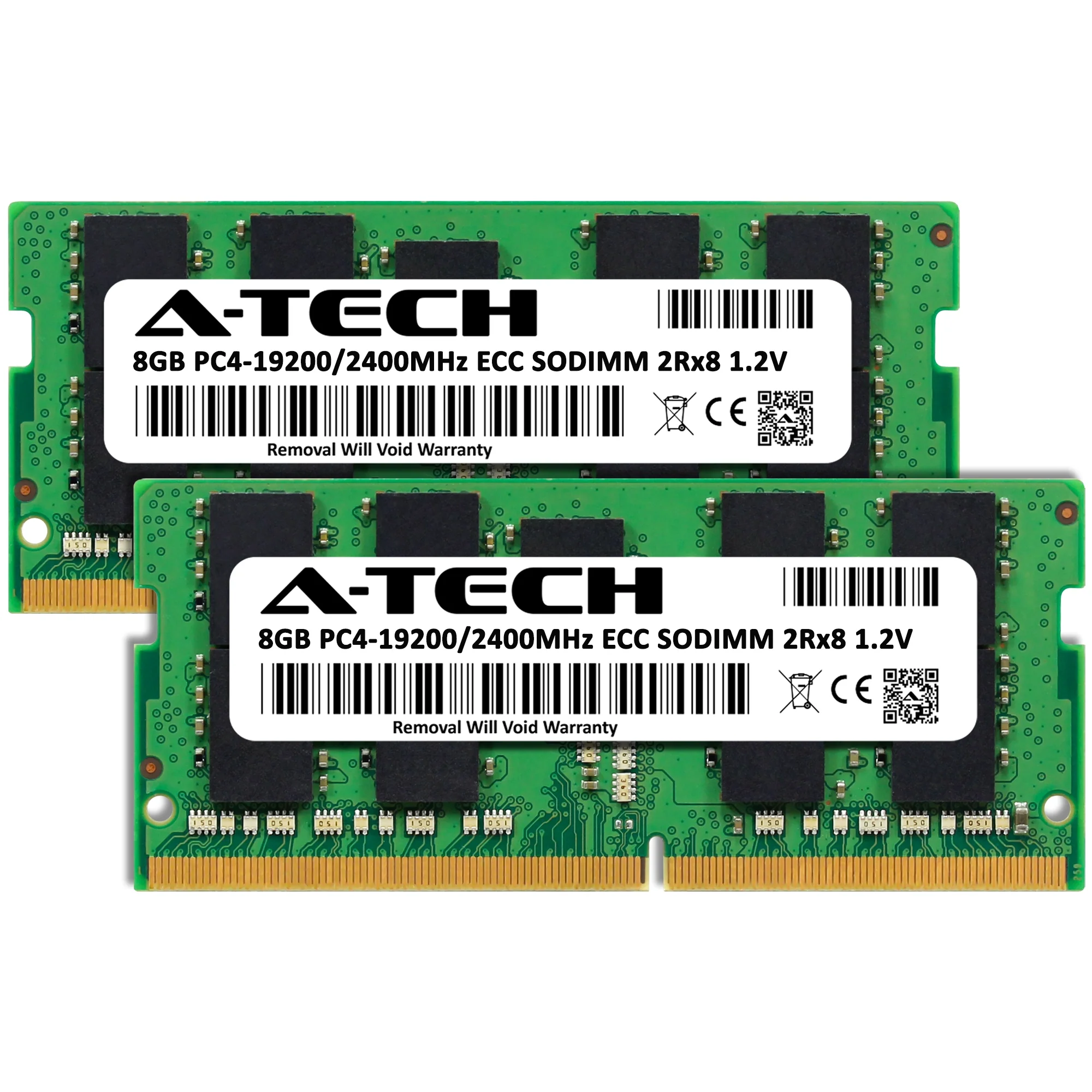 QNAP TS-873AeU-RP-4G Memory RAM | 16GB Kit (2x8GB) 2Rx8 DDR4 2400MHz (PC4-19200) ECC SODIMM - Image 2