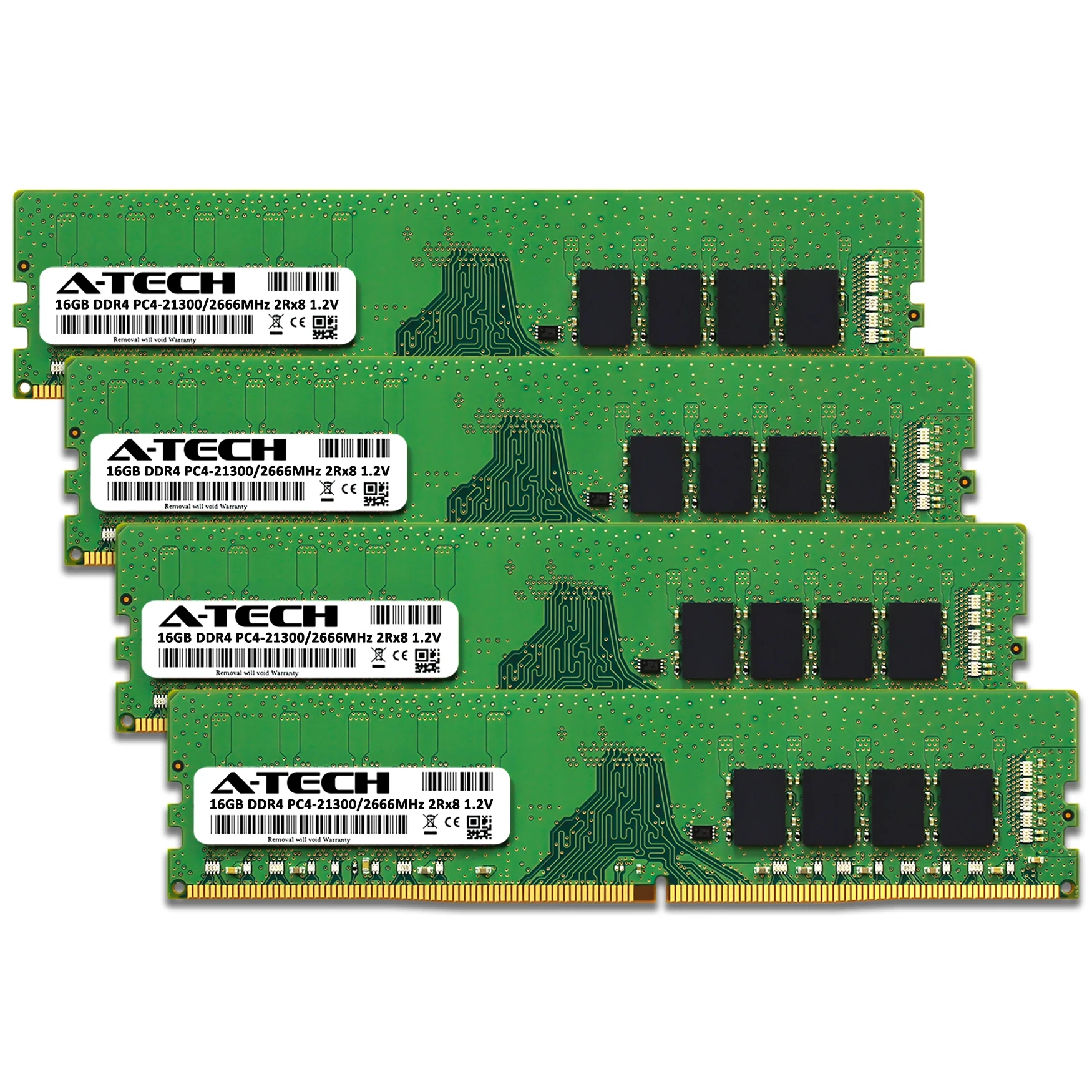 QNAP TS-877XU-RP-1200-64G Memory RAM | 64GB Kit (4x16GB) 2Rx8 DDR4 2666MHz (PC4-21300) Non-ECC DIMM - Image 2