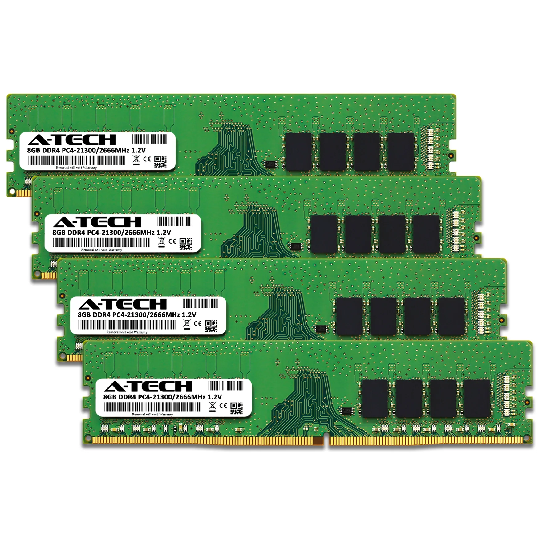 QNAP TS-977XU-RP-1200-32G Memory RAM | 32GB Kit (4x8GB)  DDR4 2666MHz (PC4-21300) Non-ECC DIMM - Image 2