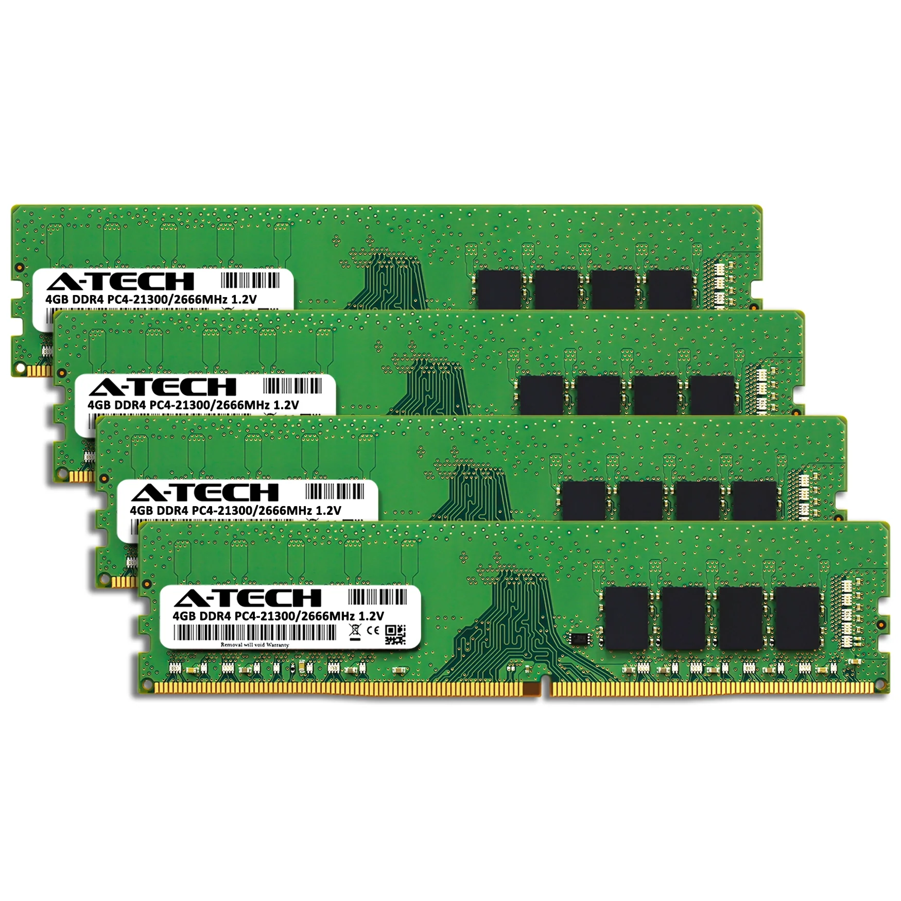 QNAP TS-977XU-RP-3600-8G Memory RAM | 16GB Kit (4x4GB)  DDR4 2666MHz (PC4-21300) Non-ECC DIMM - Image 2