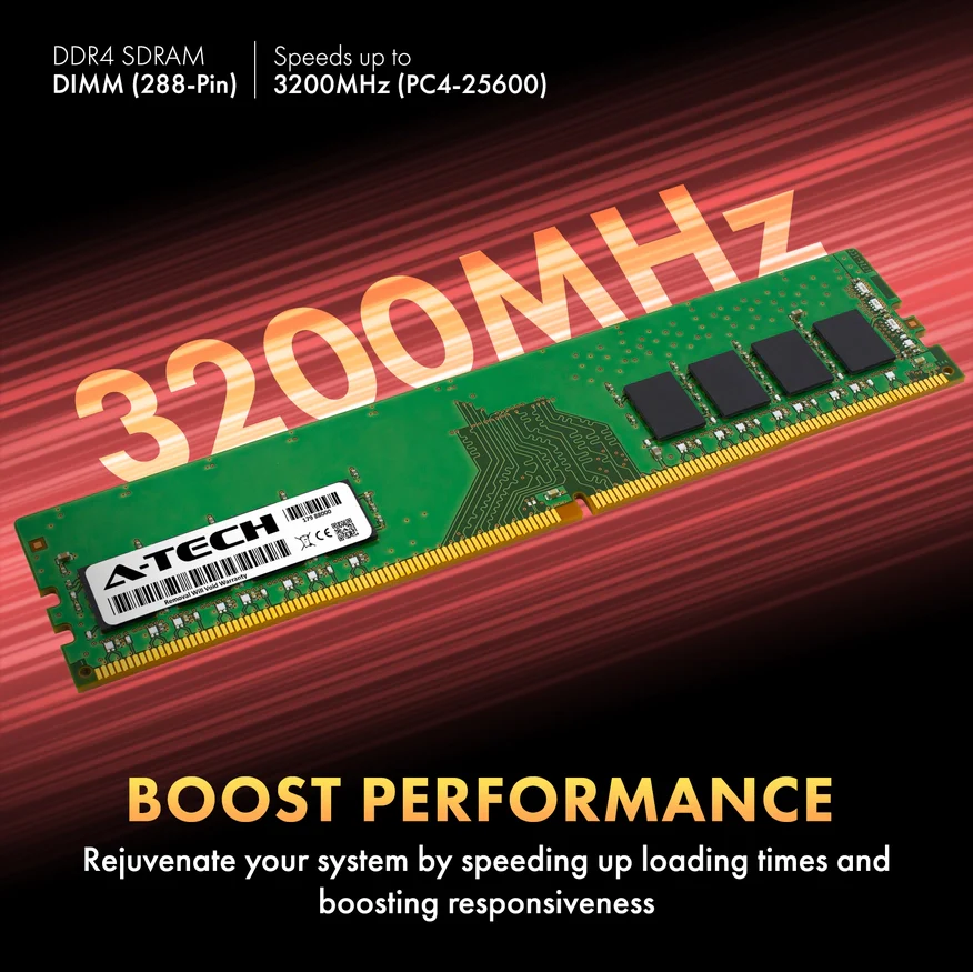 QNAP TS-h1277XU-RP-3700X-32G Memory RAM | 128GB Kit (4x32GB) 2Rx8 DDR4 3200MHz (PC4-25600) Non-ECC DIMM - Image 4