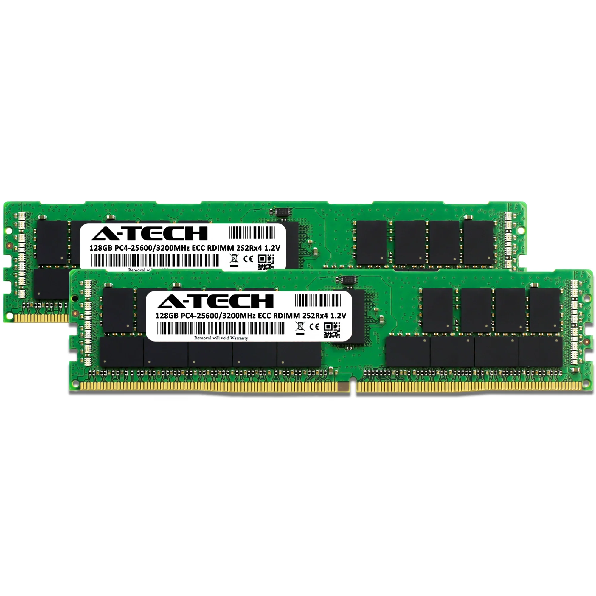 QNAP TS-h1290FX-7302P-256G Memory RAM | 256GB Kit (2x128GB) 2S2rx4 DDR4 3200MHz (PC4-25600) RDIMM - Image 2