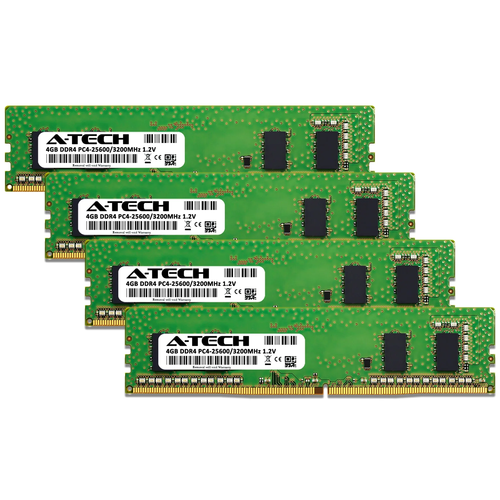 QNAP TS-h2477XU-RP-3700X-32G Memory RAM | 16GB Kit (4x4GB) DDR4 3200MHz (PC4-25600) Non-ECC DIMM - Image 2