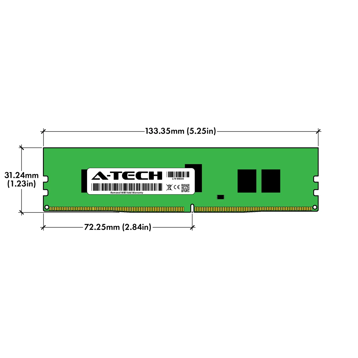 QNAP TS-h2490FU-7232P-64G Memory RAM | 16GB Kit (2x8GB) 1Rx8 DDR4 3200MHz (PC4-25600) RDIMM - Image 3