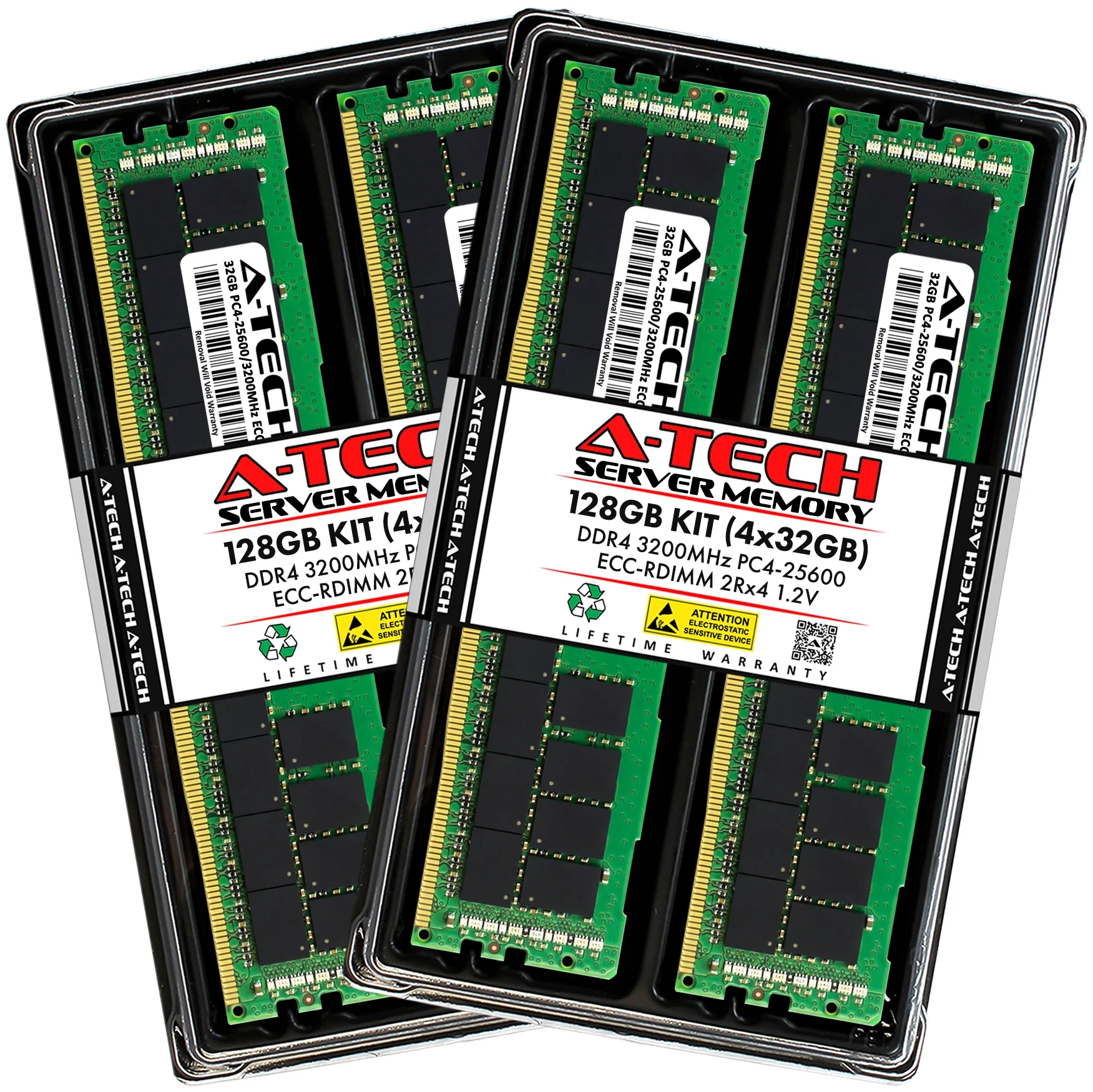 QNAP TS-h2490FU-7302P-128G Memory RAM | 128GB Kit (4x32GB) 2Rx4 DDR4 3200MHz (PC4-25600) RDIMM