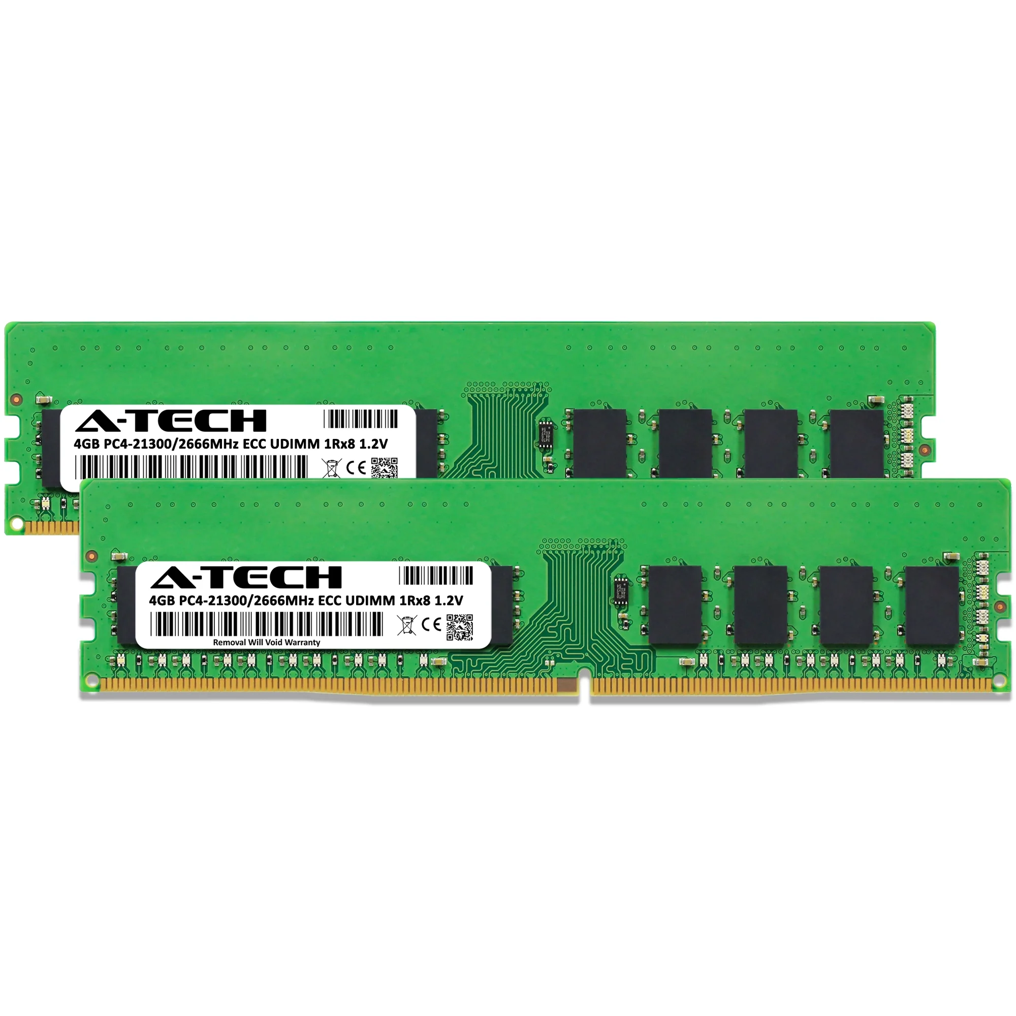 QNAP TS-h3088XU-RP-W1250-32G Memory RAM | 8GB Kit (2x4GB) 1Rx8 DDR4 2666MHz (PC4-21300) ECC UDIMM - Image 2