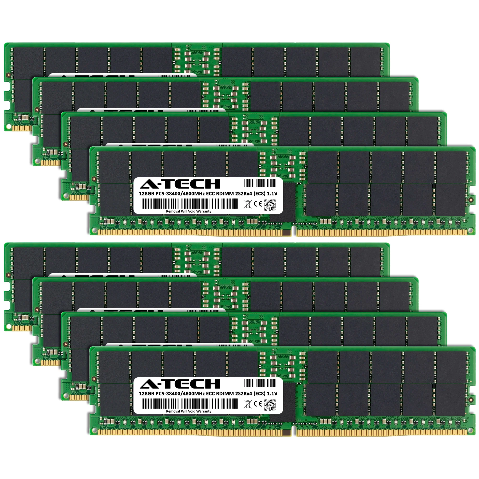 ThinkMate NearLine XE24 Memory RAM | 1TB Kit (8x128GB) 4Rx4 DDR5 4800MHz (PC5-38400) EC8 RDIMM - Image 2