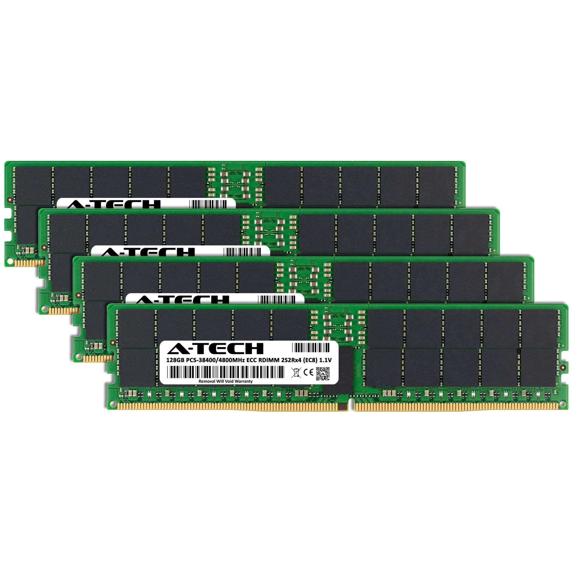 ThinkMate QH8 Memory RAM | 512GB Kit (4x128GB) 4Rx4 DDR5 4800MHz (PC5-38400) EC8 RDIMM - Image 2