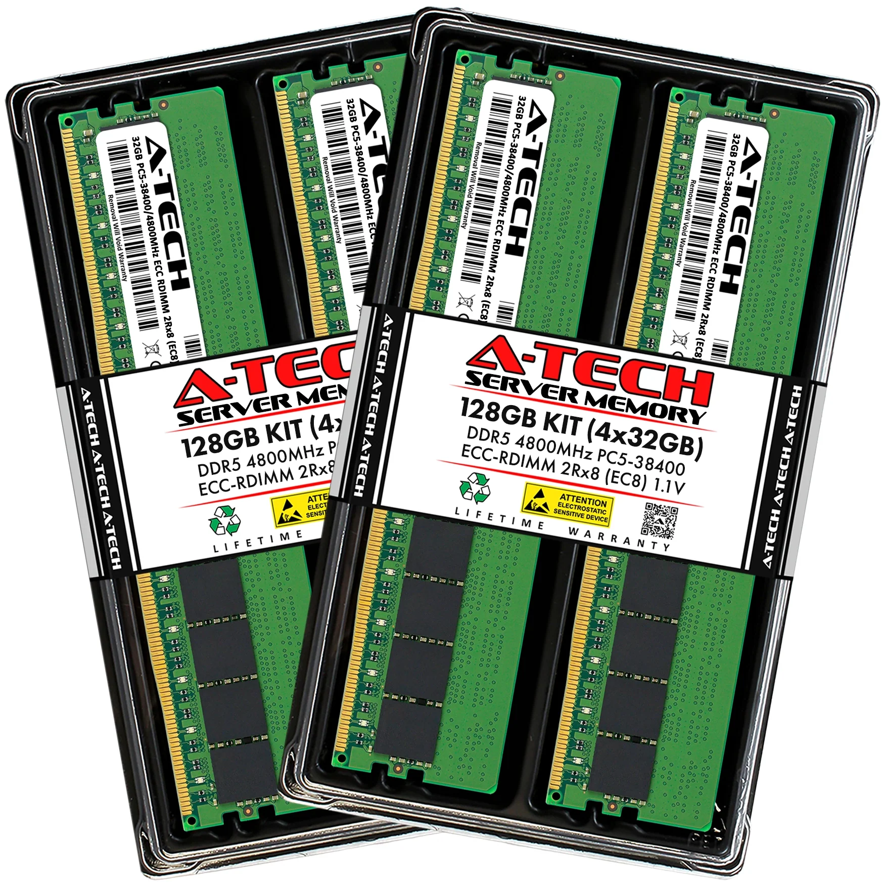 Tyan FT65T-B7130 Memory RAM | 128GB Kit (4x32GB) 2Rx8 DDR5 4800MHz (PC5-38400) EC8 RDIMM
